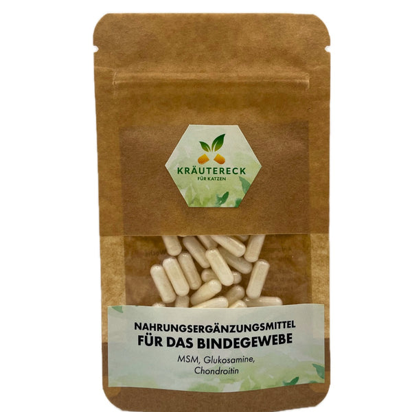 Nahrungsergänzung Katze – Bindegewebe & Gelenke | mit MSM, Glucosamin & Chondroitin