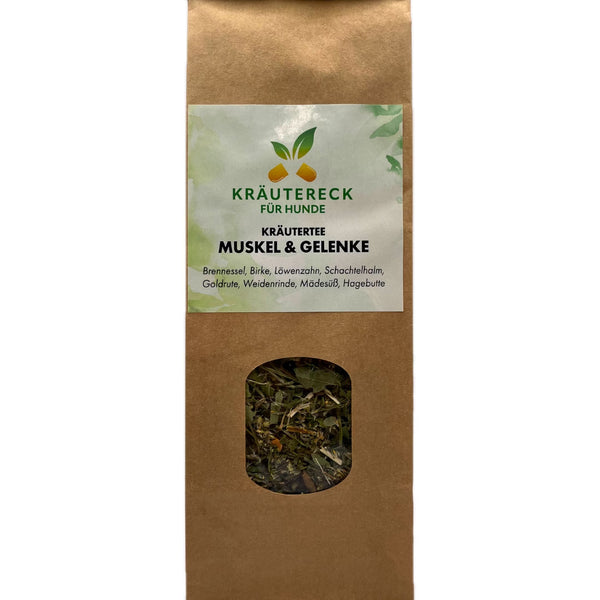 Kräutertee Hund – Muskeln & Gelenke | mit Brennnessel, Goldrute & mehr