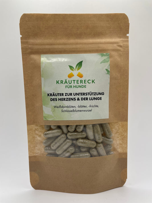 Kräuterkapseln - Herz und Lunge Hund