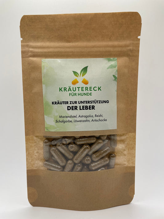 Kräuterkapseln - Leber Hund