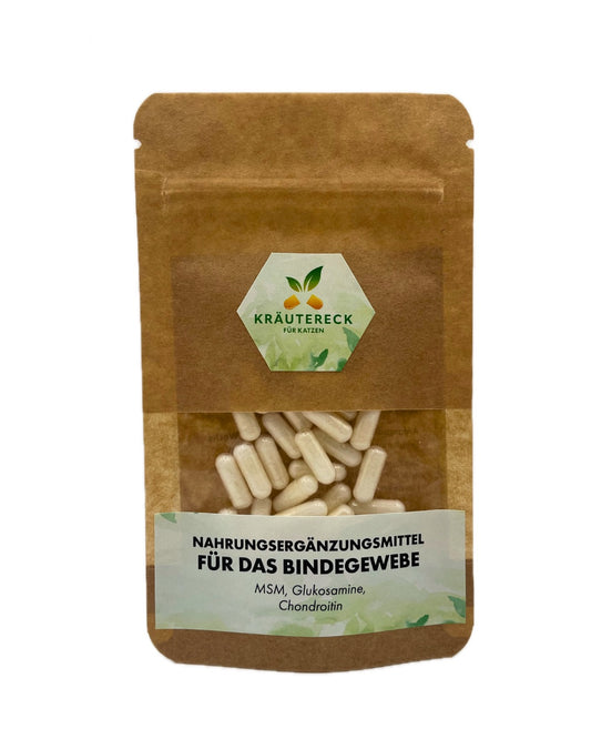 Natürliche Bindegewebe-Kapseln für Katzen - mit MSM, Glukosamine und Chondroitin