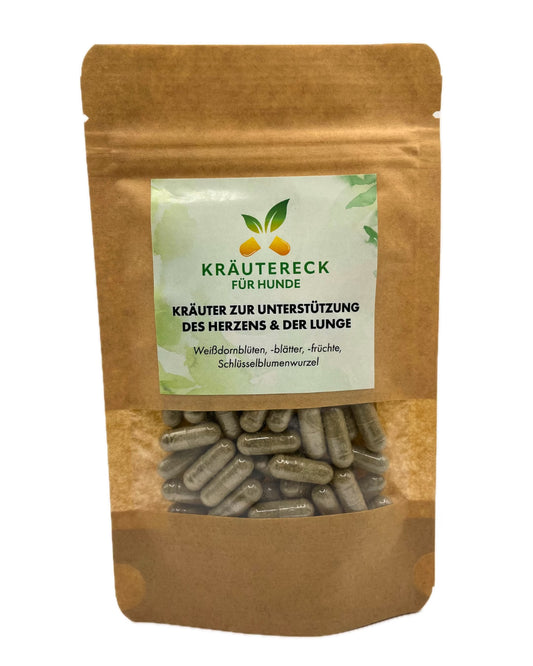 Kräuterkapseln - Herz und Lunge Hund